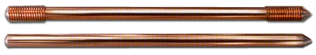 copper bonded earthing rods, copper bonded grounding rods, copper earthing rods, copper grounding rods